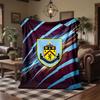 Burnley Football Print Flannel Blanket Soft Warm Sofa Bed Throw Blanket For Home Office Bedroom