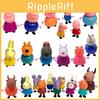 Colorful Eco-friendly Peppa Pig Family Friends Action Figures For Kids 25pcs Set