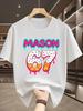 Dripping Mason Text 67 Donut Sprinkle Print Unisexs Short Sleeve Tshirt Crew Neck Sweet Style Casual Outdoor Daily Comfort Wear