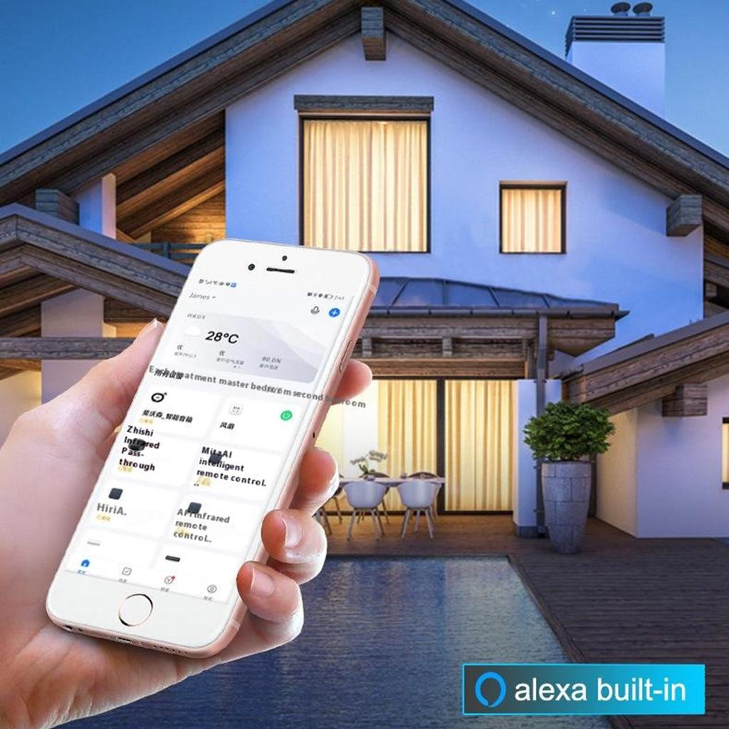 Altavoz inteligente infrarrojo W35 con interacción de voz IA y voz en 9 países. Plataforma de voz Alexa integrada.