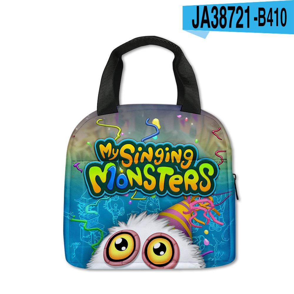 New My Singiing Monsters Lunch Bag For Primary And Secondary School Students