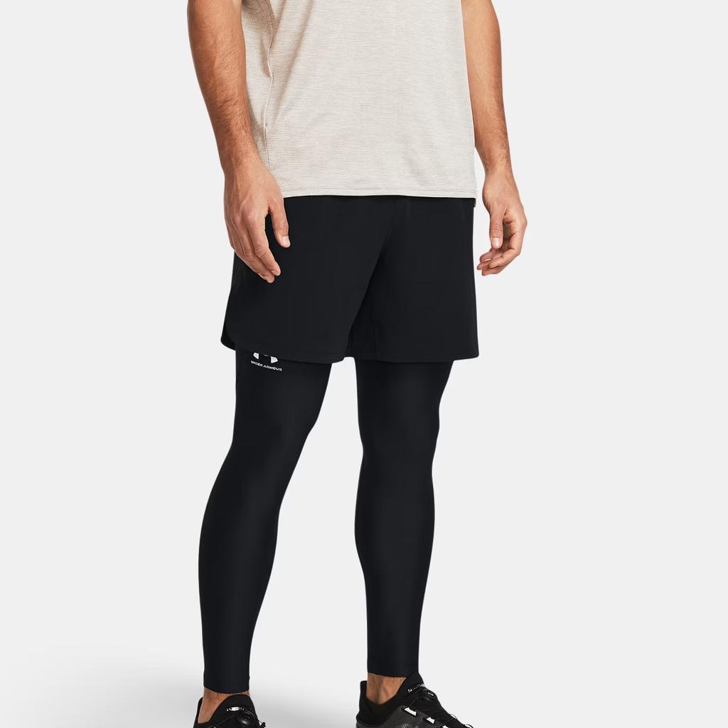 Under Armour HeatGear Moisture Wicking Comfortable Soft Tight Knit Sports Pants Men Pants Black 1361586-002