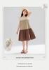 Japanese Mori Girl Style Cotton Sleeveless Summer Dress - Breathable, Patchwork, Layered, Color Block, Loose Fit