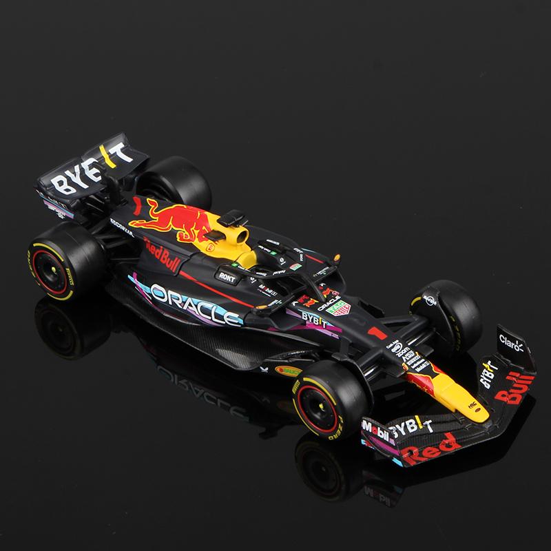 ABAC1 Bburago 1:43 2023 F1 Model RB19 W14 SF23 C43 A523 AMR23 Racing Alloy Car Toy Red Bull Mercedes Alfa Romeo Apline