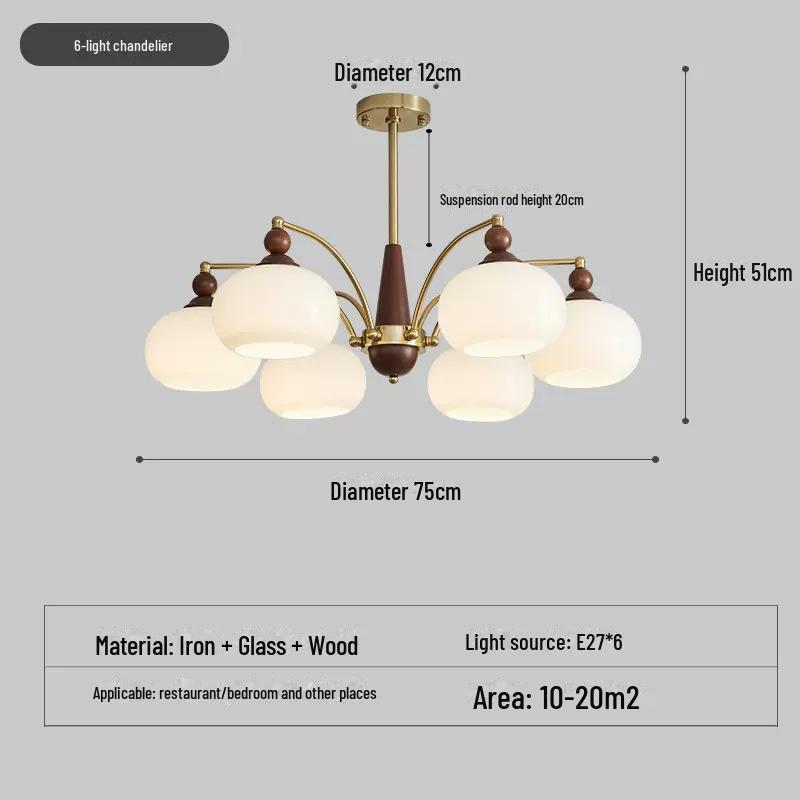 "French-Japanese Wabi-Sabi Style Chandelier: Bauhaus-Inspired Medieval Design for Living Room, Bedroom, or Restaurant"