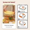 Microwave Safe Glass Lunch Box with Compartments - Ideal for Students and Office Workers
