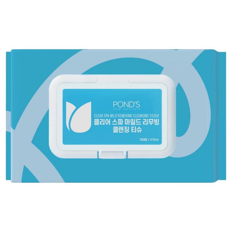 Ponds Clear Spa Mild Removing Cleansing Tissues, 100 sheets, 1 piece, 100 sheets, 1 pcs