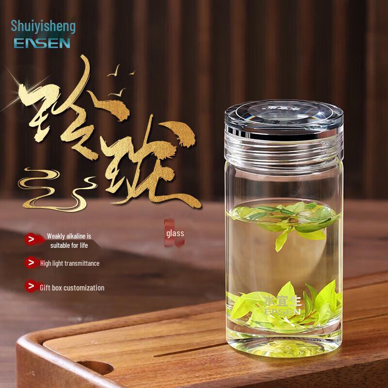 Shui Yi Sheng Single-Layer Glass Tea Infuser Mug
