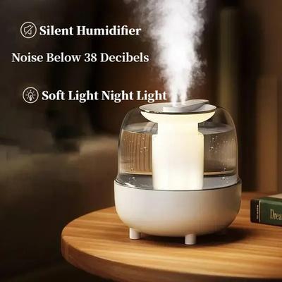 Umidificator de capacitate mare de 4L Umidificator de aromă USB Umidificatoare de aer pentru casă Purificator de aer cu lampă LED Umidificator Producător de ceață de birou