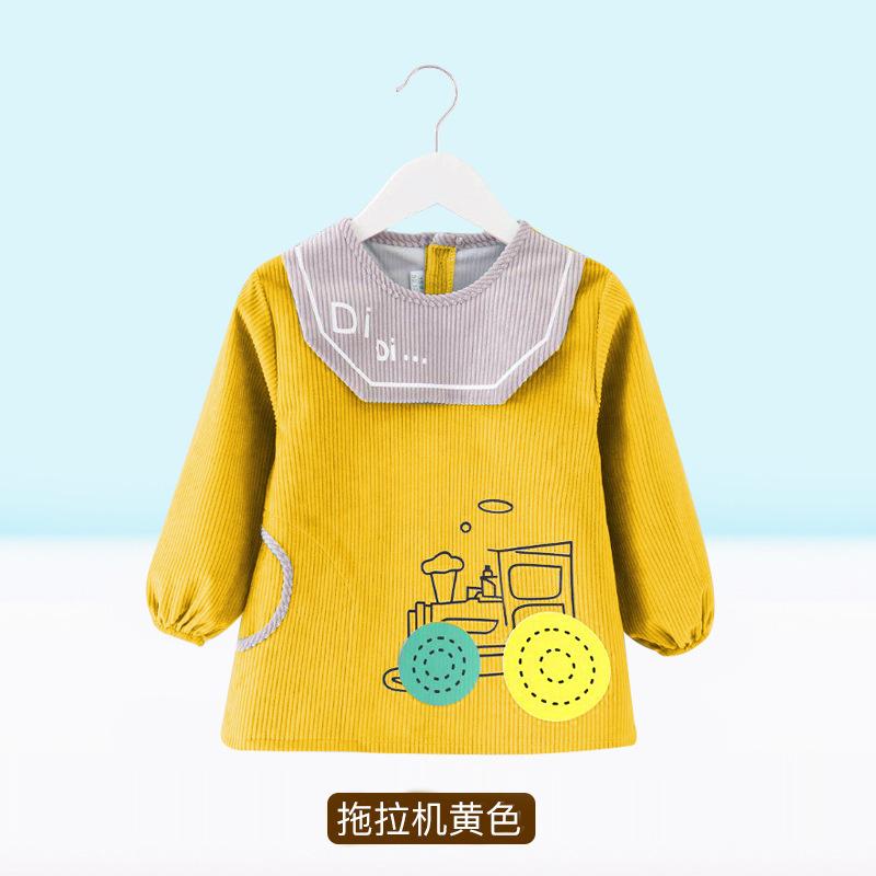 Waterproof Baby Long Sleeve Bib Apron Anti-dirty Toddler Eating Reverse Wear Smock Kids Feeding Coverall for Boys Girls Autumn Winter