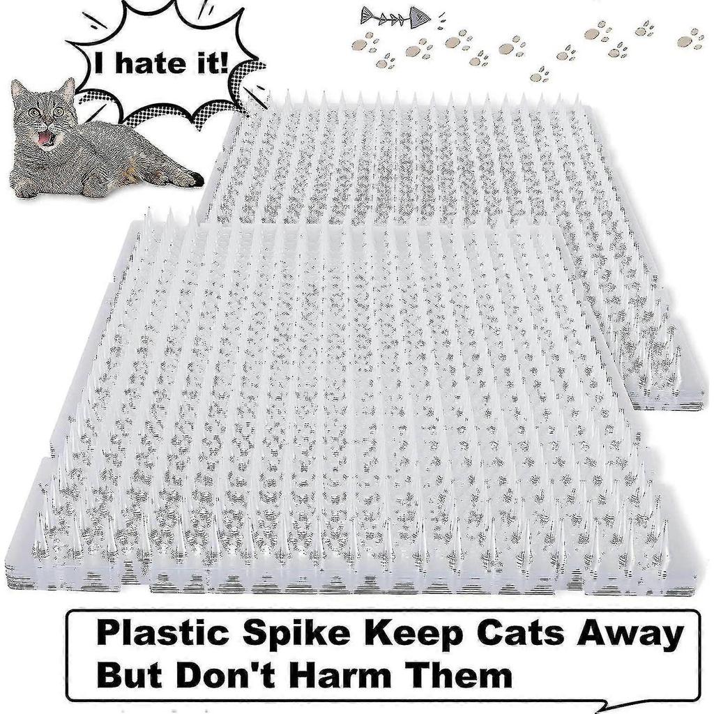 16 Pack Outdoor Cat Repellent Mat with Spikes for Cats & Dogs Training