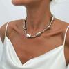 Ingemark Vintage Glossy Irregular CCB Beaded Choker Necklace for Women Adjustable Necklace Collar Chain Party Daily Jewelry New
