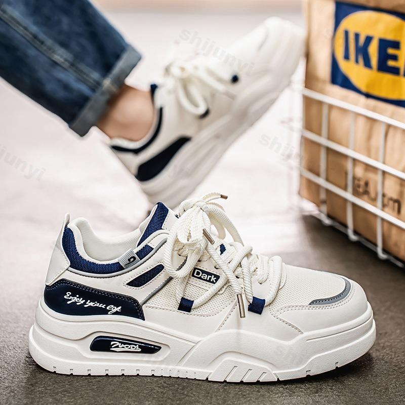 Fashion Casual Flat Shoes Men's 2025 Spring New Low Top Mesh Breathable Sports Shoes Fashion Trend Comfortable Lace-up Chunky sneakers