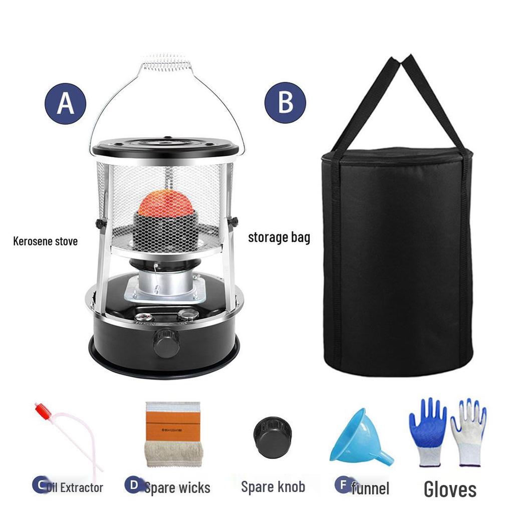 Windproof Outdoor Kerosene Heater & Liftable Multi-Functional Cooking Stove