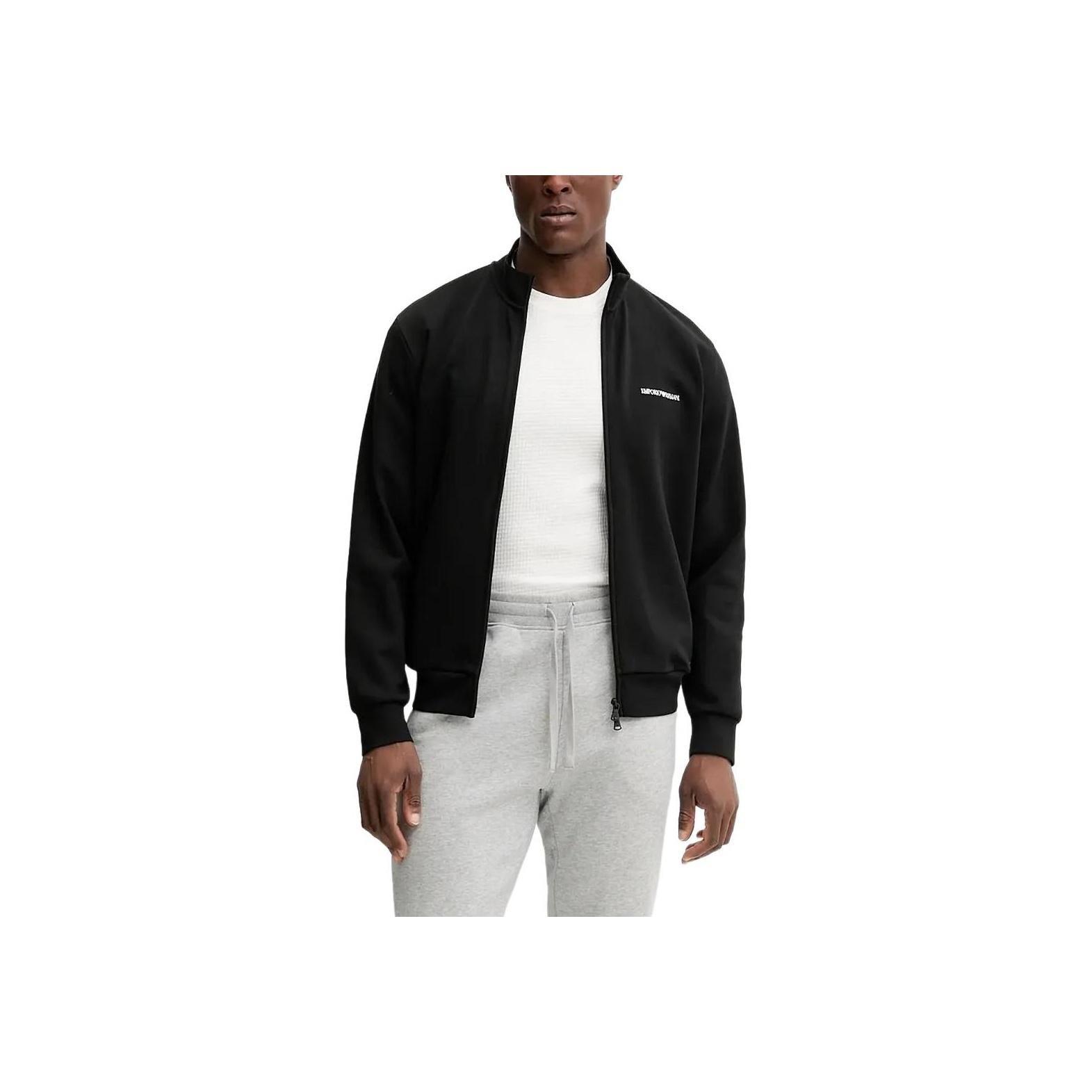 

Emporio Armani High Neck Zipper Embroidered Logo Sweatshirt Men tops EM001386-AF10790-UC001 XL