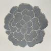 Luxury Peony Flower PVC Placemat: Heat-Resistant, Waterproof, and Oil-Proof.