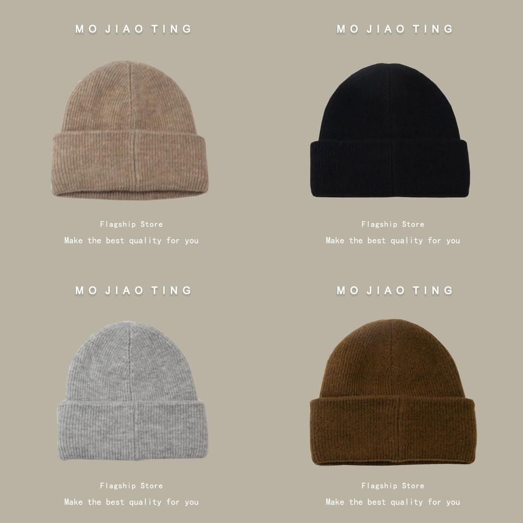 Classic Style Korean Beanie For Women Premium Cotton Knit Warm Hat Winter