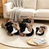 Calico Cat Plush Doll 40 60 80cm Multi Size Extended Paws Soft Huggable Animal Toy Bedroom Comfort Companion Gift Soft