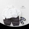 Unisex Kids Vertical Stripe Casual Long Pants Korean Style Children Fashion Trousers