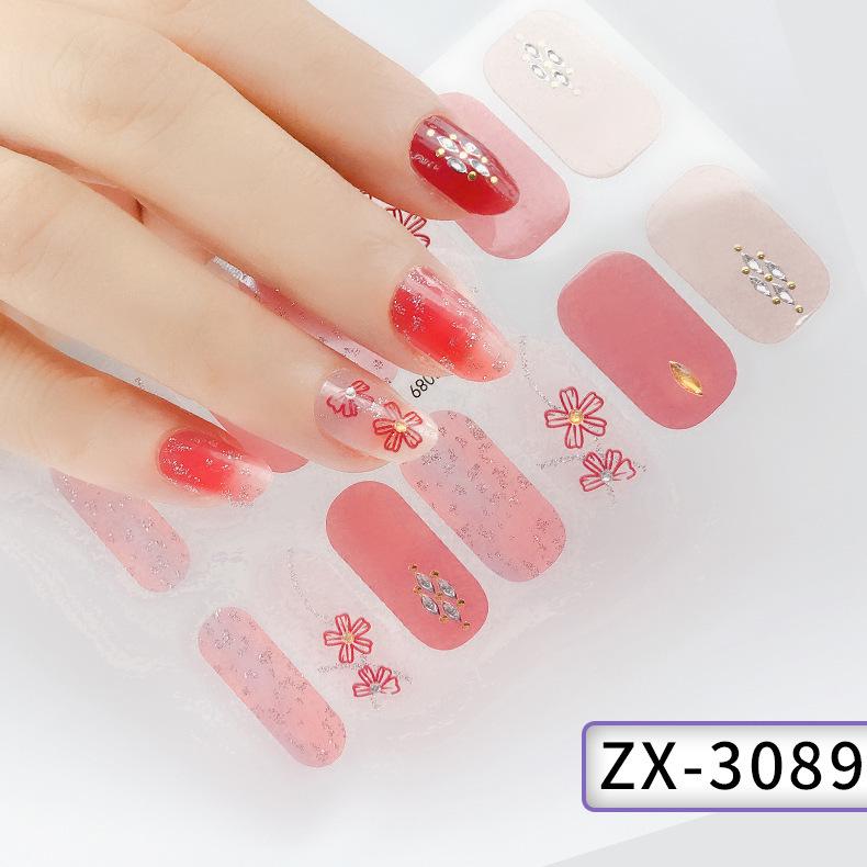 Three-dimensional Waterproof No-bake Gel Nail Varnish Film All Stick Japanese and Korean Wind Spring and Summer Nail Film Paper Nail Film Paper