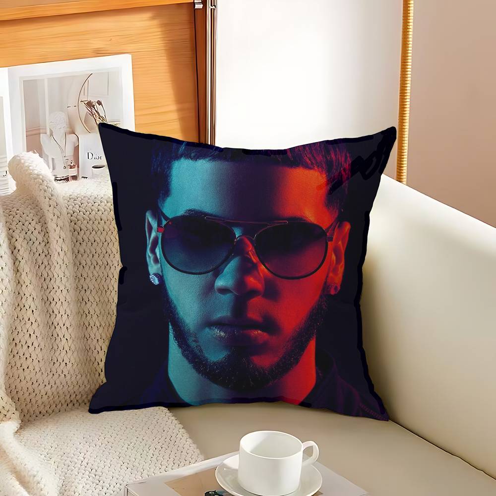Rapper AAnuel AA Pillow Covers Cartoon Sofa Decorative Home Doublesided Printing Short Plush Cute Cushion Cover