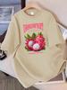 T-shirt Estive 100% Cotone Donna Frutto del Drago Stampe di Origine Locale Top Morbidi Larghi Girocollo Manica Corta Abbigliamento Donna per le Vacanze