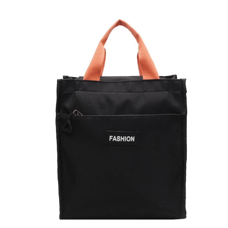 Textbook Handbag Casual Simple Canvas Bag Commuting Tote Bag Handbag Large Capacity File Bag