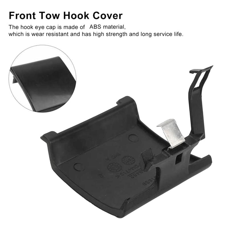 Front Bumper Tow Cap 90559482 Black Towing Hook Eye Hole Cover Flap For Opel Astra G All Model Front Tow Hook Cover