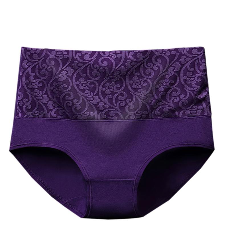 Women High Waist Tummy Control Cotton Briefs