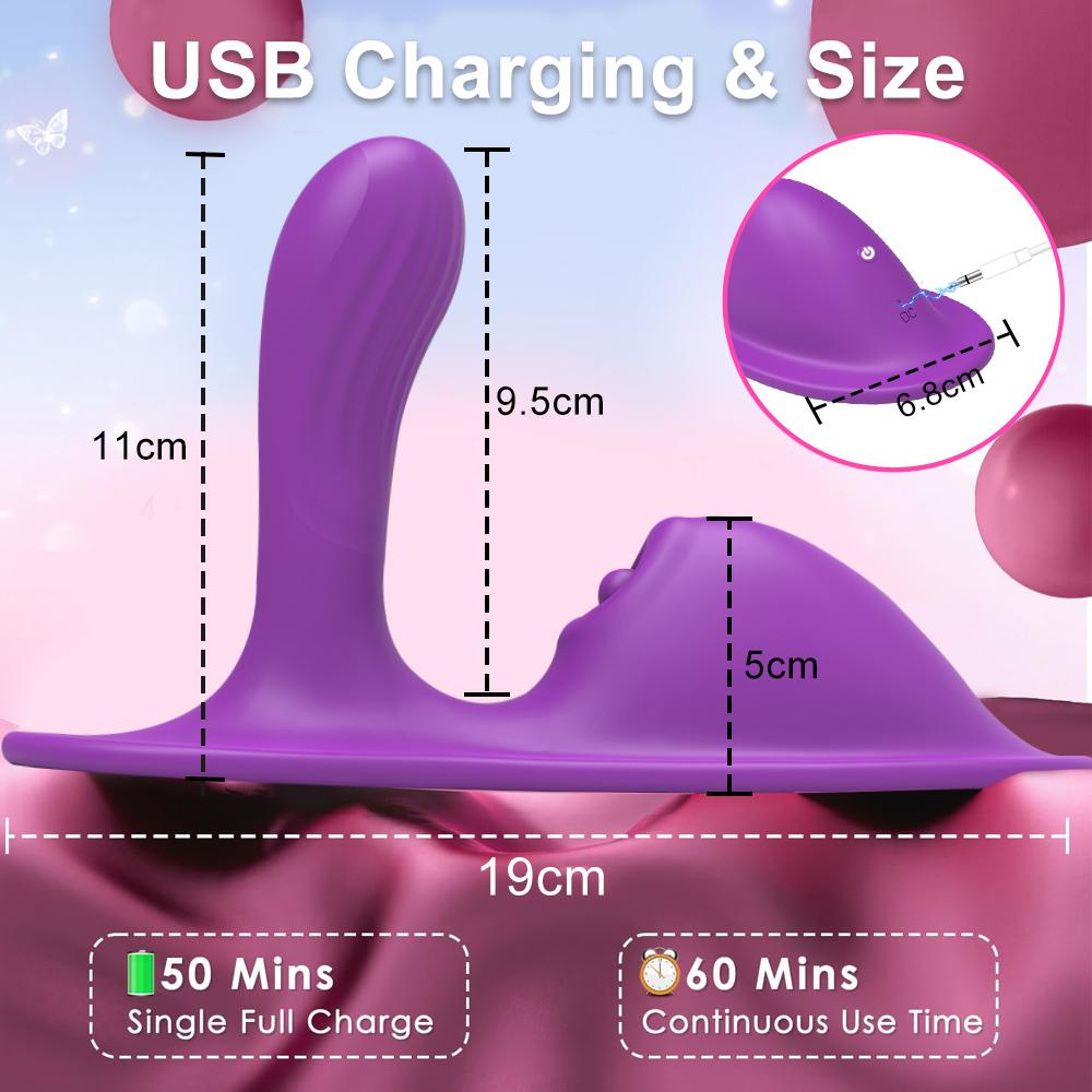 Sitz- und Fahrvibrator APP-Steuerung G-Punkt-Massagegerät Klitorisstimulator Dildo Analplug Vaginaler Orgasmus Masturbation Erwachsene Wasserdicht Sexspielzeug Paare