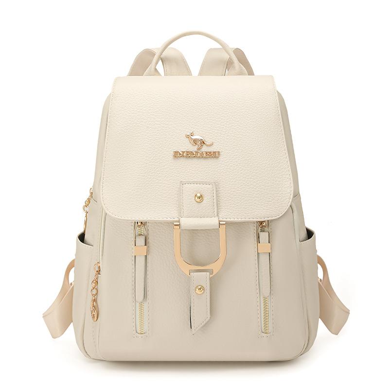 Schultasche1011 neuer weicher Lederrucksack Damen große Kapazität Mode vielseitig Pendler Reise Rucksack Großhandel
