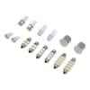 Powerful 14X White LED Car Interior Ide Light Dome Trunk Map License Plate Lamp Bulbs