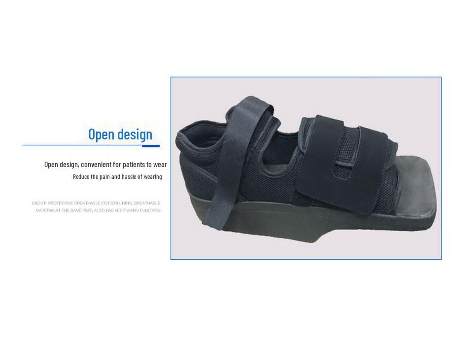 Square Toe Forefoot Surgery Recovery Shoe - Breathable Pressure Relief & Fracture Support