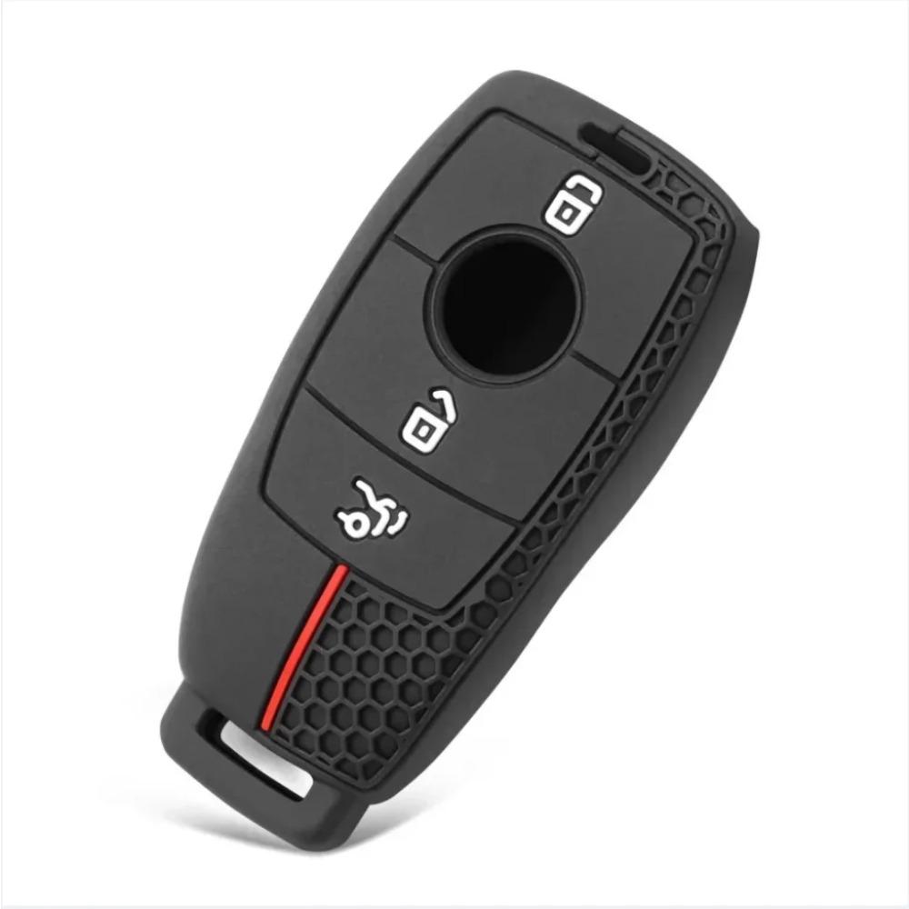 Silicone Car Remote Key Case Cover for Mercedes Benz A C E S G Class GLC CLE CLA GLB GLS W177 W205 W213 W222 X167 AMG