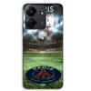 Phone Case - MANIACASE - Xiaomi Redmi 13C 4G - TPU Silicone - Paris Saint Germain Benfica Pattern - Black