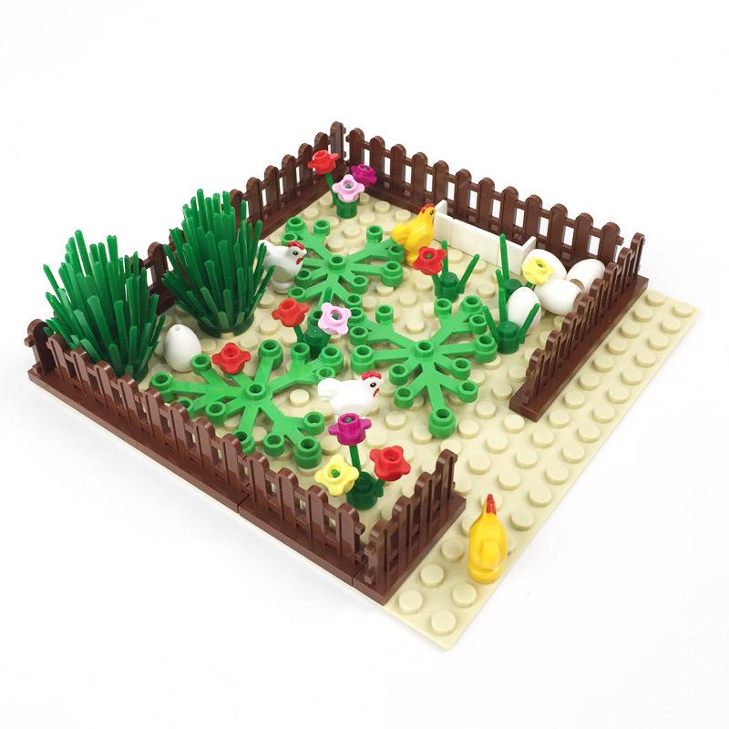 MOC Farm Animal DIY Building Blocks Set