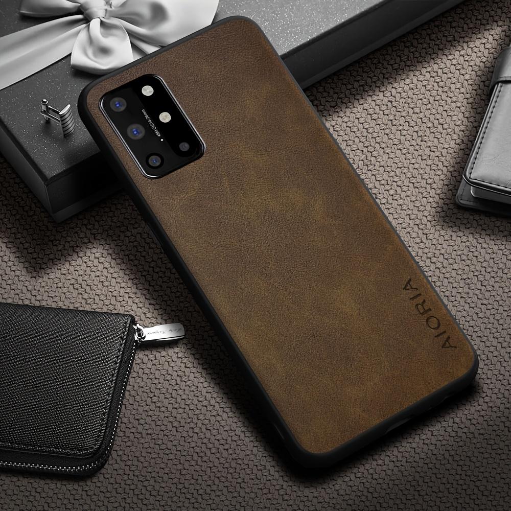 Phone Case - Luxury Retro Faux Leather Phone Case for Oneplus 9 8 7 6 Pro 9R 9RT 9 US 6T 8T 7T Pro Matte Soft Bumper Hard Back Cover Fashion Case