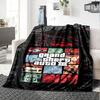 1pc dragon guitarThemed Blanket Soft Flannel All Season Cozy Throw with Bold Graphic Print, Travel, or Holiday Gift for Family & Friends