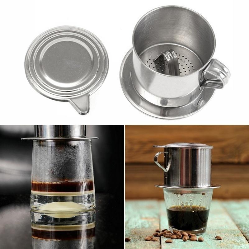 New 5.5 X 6.5cm Size Portable Stainless Steel Coffee Drip Filter For Home Traveling