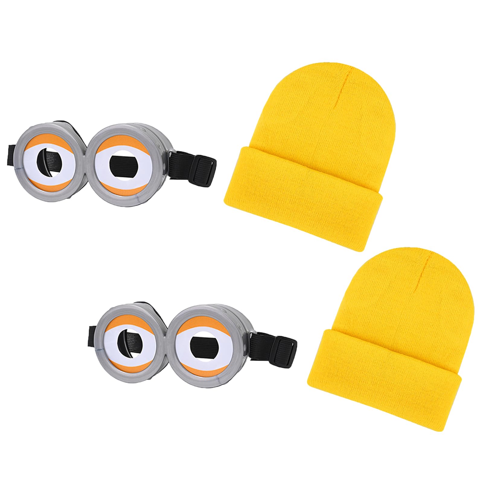 

Косплей Миньона для детей и киномаскировка Рождественский вязаный маленький костюмный реквизит [TUAHOUS] Взрослые, Реквизит, Инструменты, Костюм, Набор из 4 предметов, Очки, Шапка, (В)