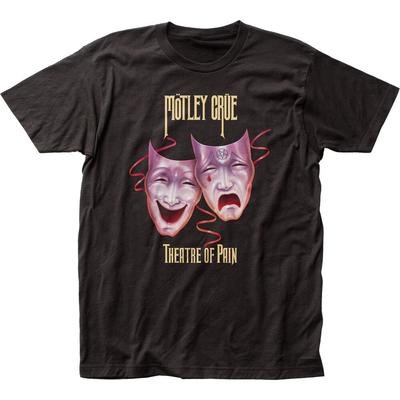Motley Crue Theater Of Pain T-shirt Homme Rock and Roll Groupe de Musique T-shirt Neuf Noir