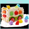 Shape Sorting Wooden Learning Box Children Educational Interactive Gift Festival