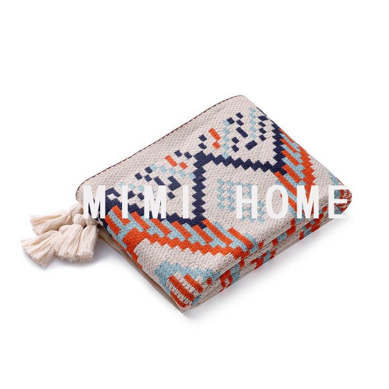 Nordic Style Office Air Conditioning Blanket Knitted Blanket Cover Leg Blanket Full Body Shawl Dormitory Nap Blanket