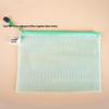 A4 Transparent PVC Mesh Zipper Bag - Creative Document and Stationery Folder with Logo Print