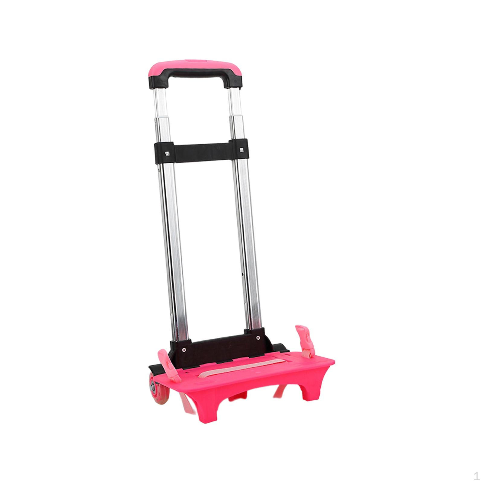 Алюминиевая тележка для переноски рюкзака 2 Wheel Pink