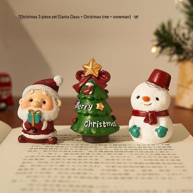 Santa Claus Christmas Gift Box: Tabletop Ornaments & Small Toys for Kids