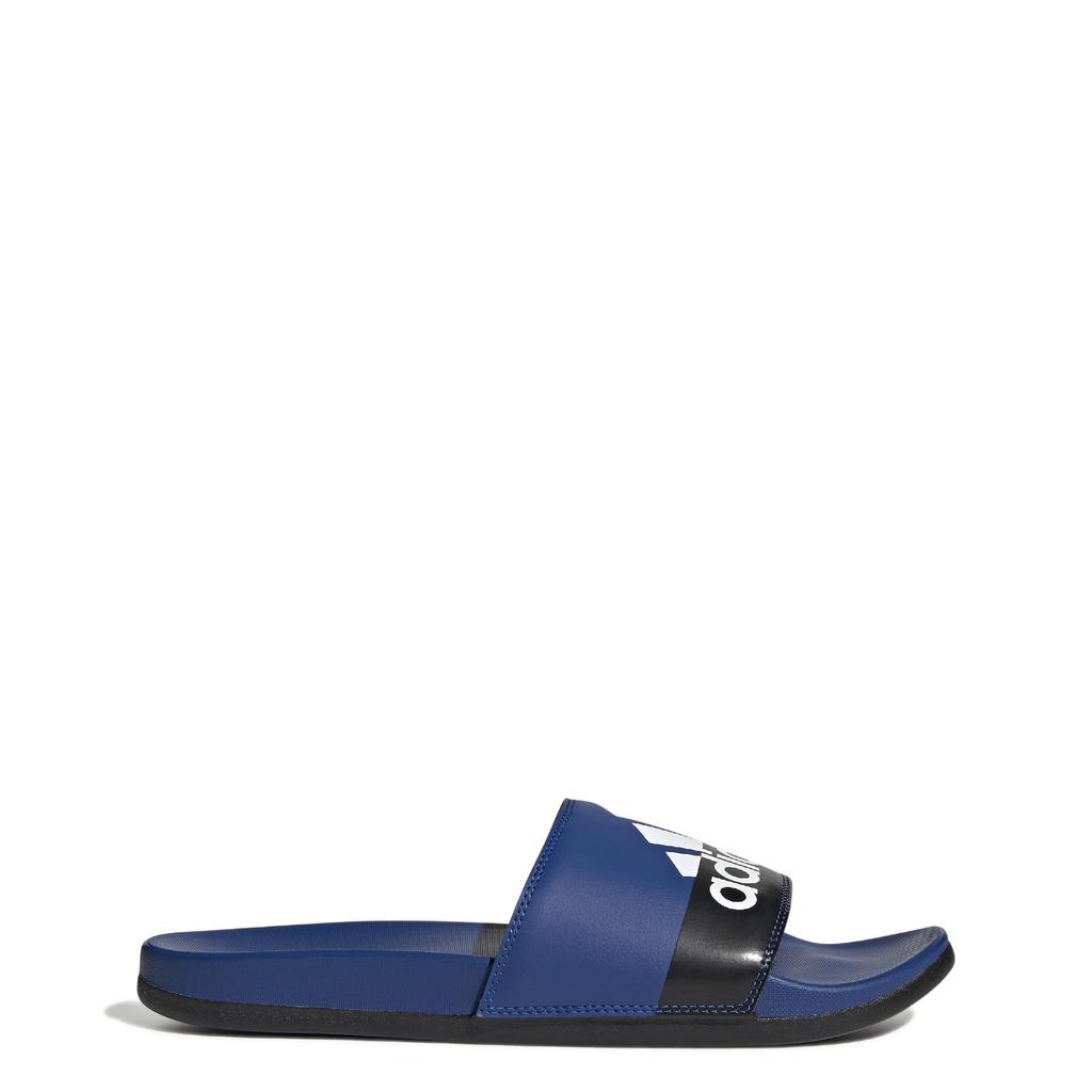 Adidas Adilette Comfort Sandals Team Royal Black Size Cm LEX99, Blue/Footwear White/Core (GV9713), 24.5