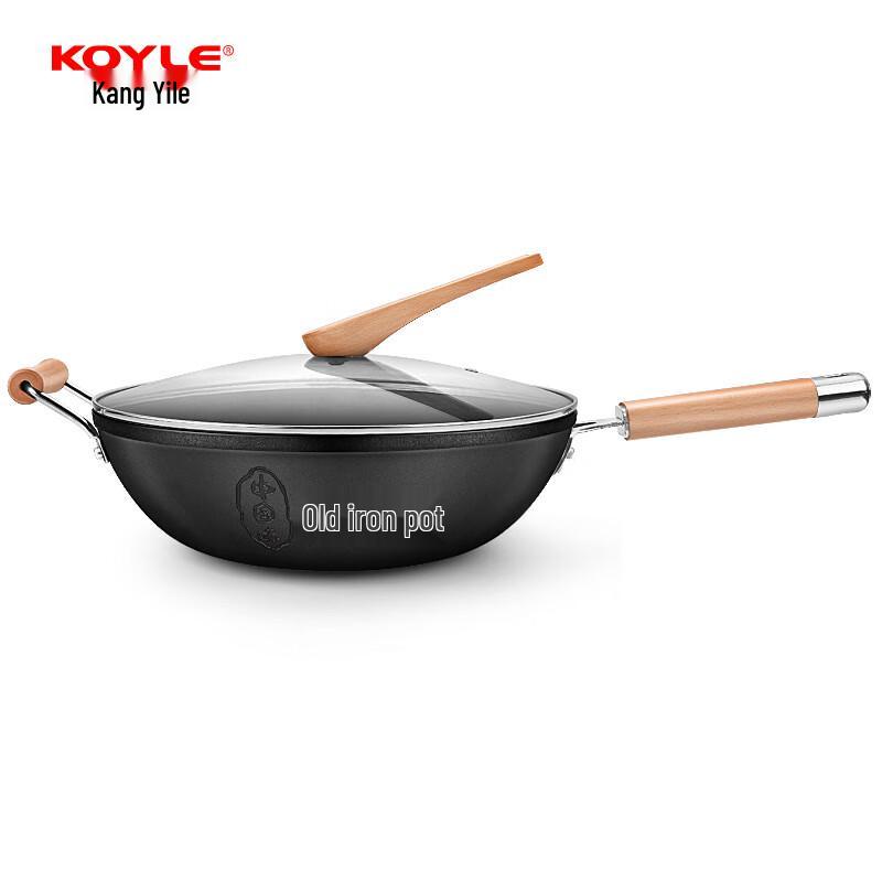 Koyle Traditional Cast Iron Wok