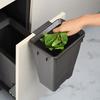 Kitchen Cabinet Embedded Trash Can Hidden Trash Bin Large Capacity Built In Litter Bin Rectangular Plastic Double Bucket Dustbin