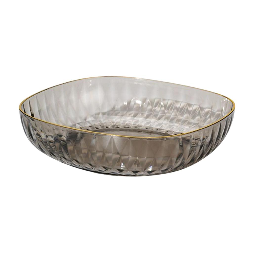 Food Storage Tray Kitchen Organizer Dessert Plate Decorative for Restaurant Party , Grey